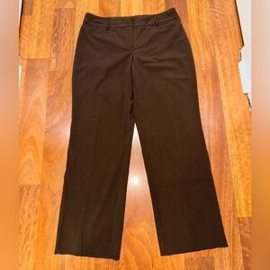 Apt. 9 Dark Brown pinstripe Women's business casual Trousers work pants size 10